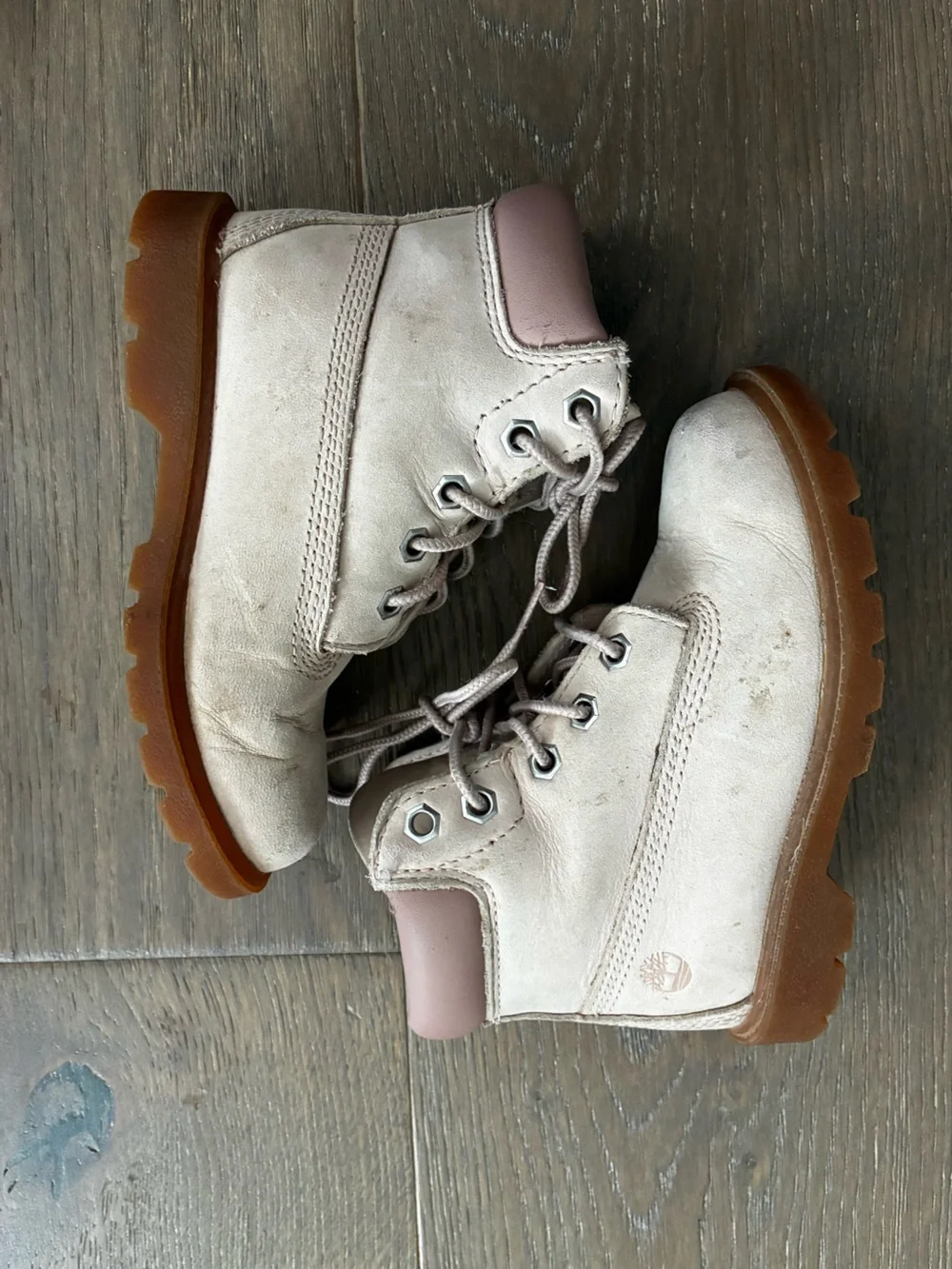 Timberland Light Pink Nubuck Waterproof 6 inch Boots Toddler Size 10